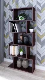 polka-na-ksiazki-asymetryczna-biurowy-regal-wenge