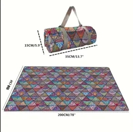 mata-piknikowa-boho-100x150-cm-koc-aztecki-gruby-premium-z-raczka-retro