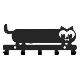 metalowy-wieszak-scienny-na-reczniki-ubrania-klucze-loft-kot-kotek-czarny