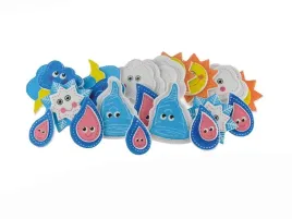 naklejki-z-pianki-z-brokatem-pogoda-18szt