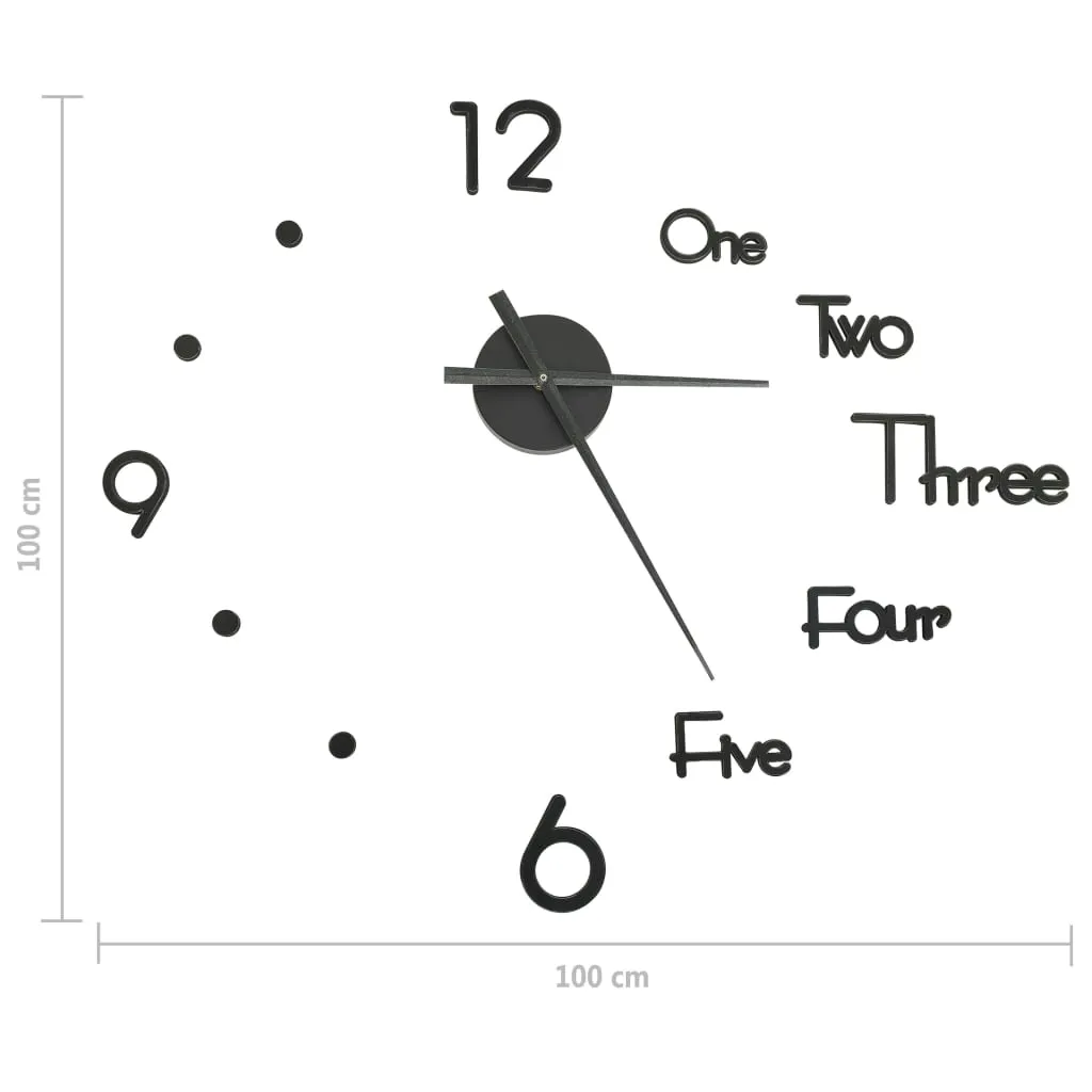 zegar-scienny-3d-100cm-czarny-stan-nowy