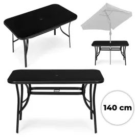 stol-ogrodowy-140x80-cm-szklo-hartowane-otwor-na-parasol-czarny-multigarden
