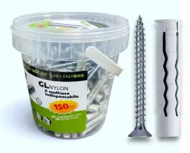 kolki-rozporowe-8x40-z-wkretem-gandb-fissaggi-do-betonu-cegly-150szt-wiaderko