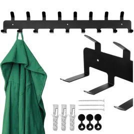 wieszak-scienny-metalowy-czarny-loft-na-ubrania-i-klucze-mat-framado-polska