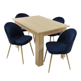 stol-modern-120-sonoma-i-4-krzesla-denwer-velvet-granatowe
