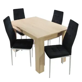 stol-modern-120-sonoma-i-4-krzesla-monako-velvet-czarne