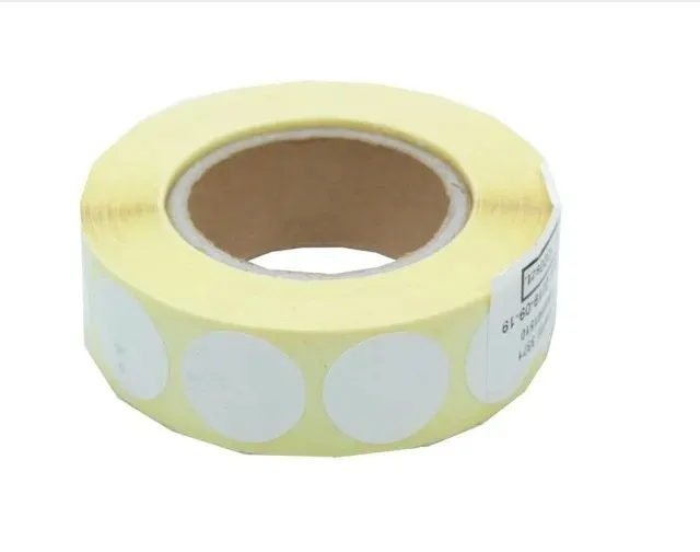 Zaklejki samoprzylepne do tarcz 19mm 1000 białe