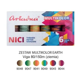 ariadna-nici-szwalnicze-multikolor-earth-viga-80-150m-x-6-szt
