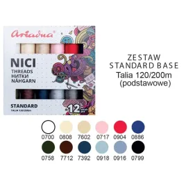ariadna-nici-szwalnicze-zestaw-standard-podstawowe-120-200m-x-12-szt