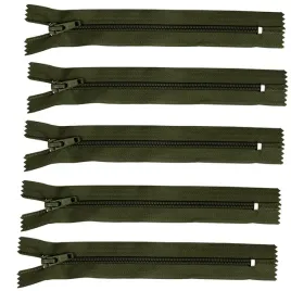 zamek-blyskawiczny-nierozdzielczy-auto-lock-16cm-305-oliwkowy-5-szt