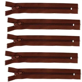 zamek-blyskawiczny-nierozdzielczy-auto-lock-16cm-097-brazowy-5-szt