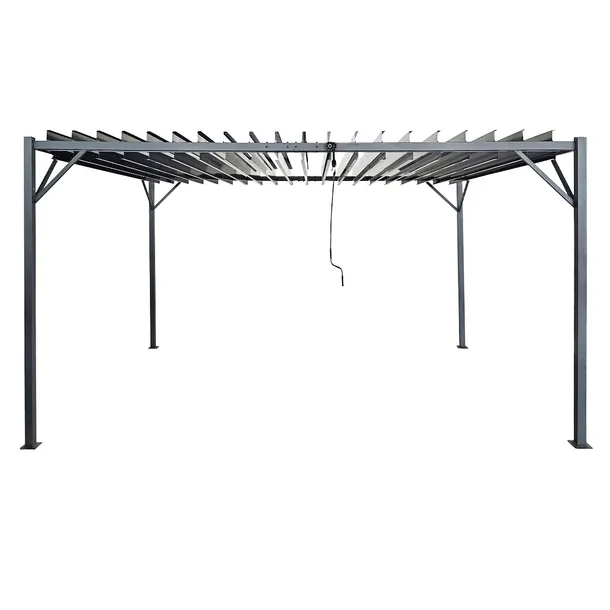 Pergola Ogrodowa 3x4x2,2m metalowa pawilon do ogrodu zadaszenie tarasowe
