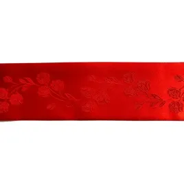 tasma-satynowa-z-zakardowym-haftem-64967-czerwona-64-cm