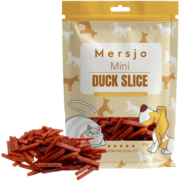 PRZYSMAK DLA KOTA PSA - Mini plasterki z kaczki SMAKOŁYKI SMACZKI 50g