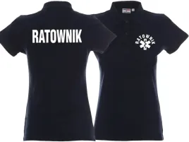 koszulka-polo-damska-ratownik-granatowa