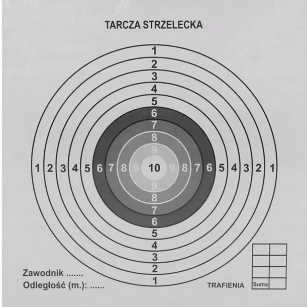 Tarcze strzeleckie Sharg 140x140mm 50 sztuk
