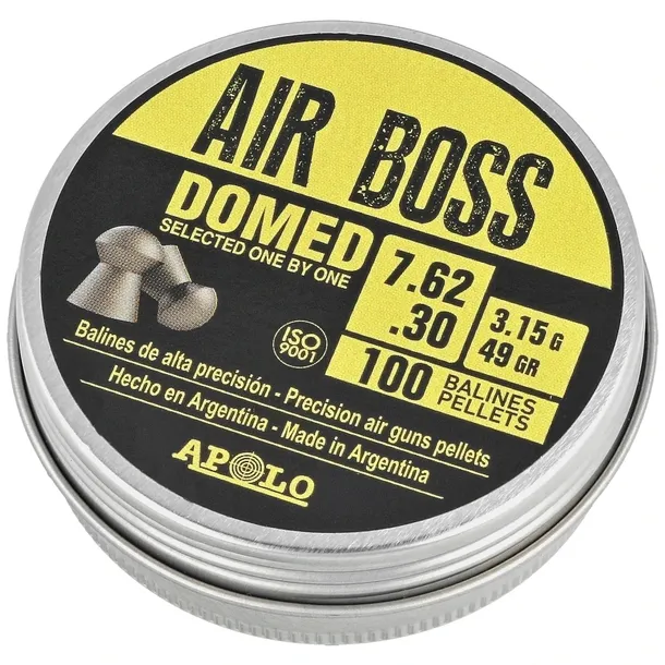 Śrut diabolo Apolo Air Boss Domed 7.62 mm, 100 szt. 3.15g/49.0gr