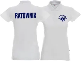 koszulka-polo-damska-ratownik-biala