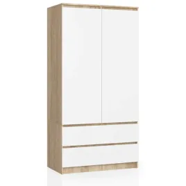 szafa-s-90cm-2-drzwi-2-szuflady-sonoma-biala