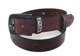 pas-mysliwski-wytlaczany-hubertus-skora-licowa-braz