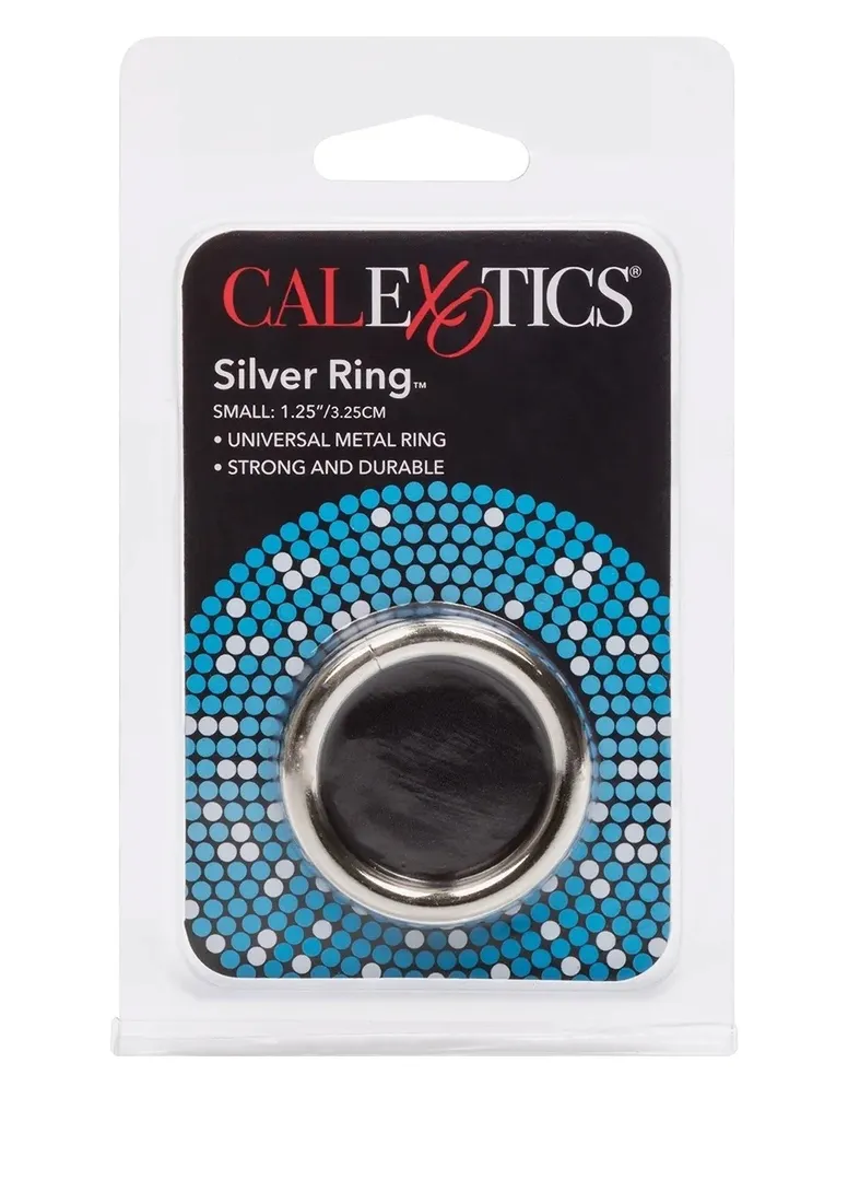 calexotics-silver-ring-small-pierscien-erekcyjny-metalowy-stan-nowy