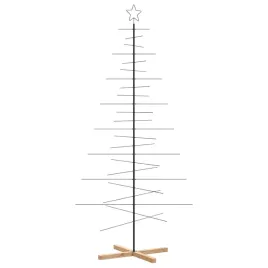 metalowa-choinka-z-drewniana-podstawa-czarna-210-cm