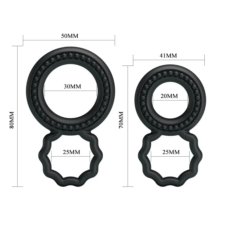 baile-cock-rings-zestaw-pierscien-uciskowych-czarne-stan-nowy
