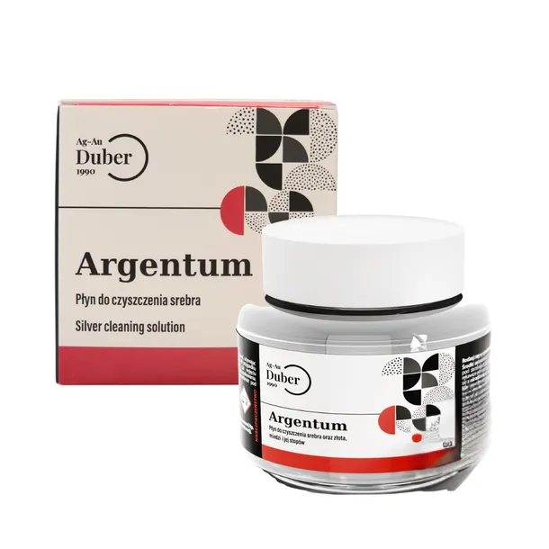 Płyn do Czyszczenia Srebra Złota Miedzi Metali z Koszyczkiem 210ml Argentum