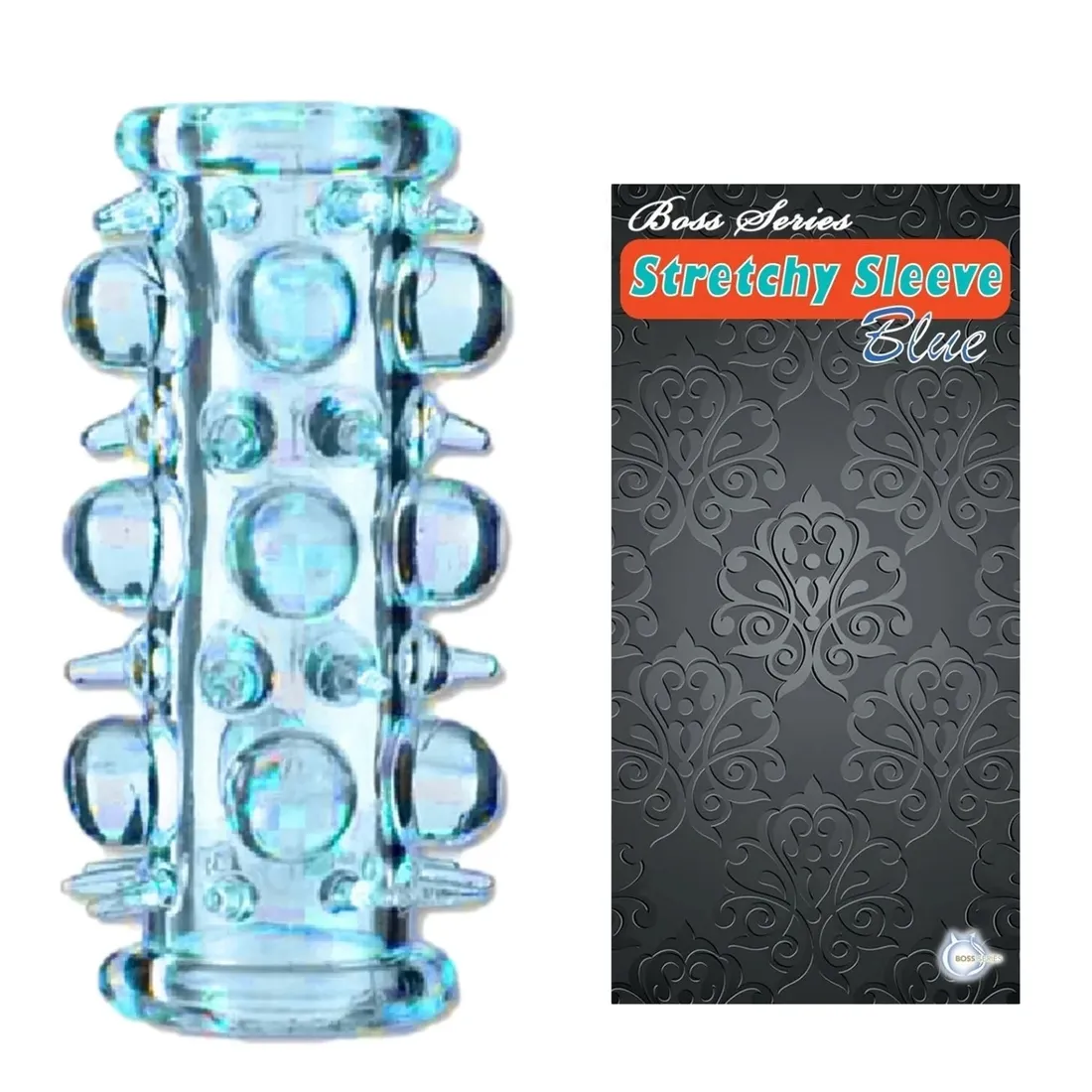 boss-series-stretchy-sleeve-blue-stymulujaca-nakladka-na-penisa-z-wypustkam-stan-nowy