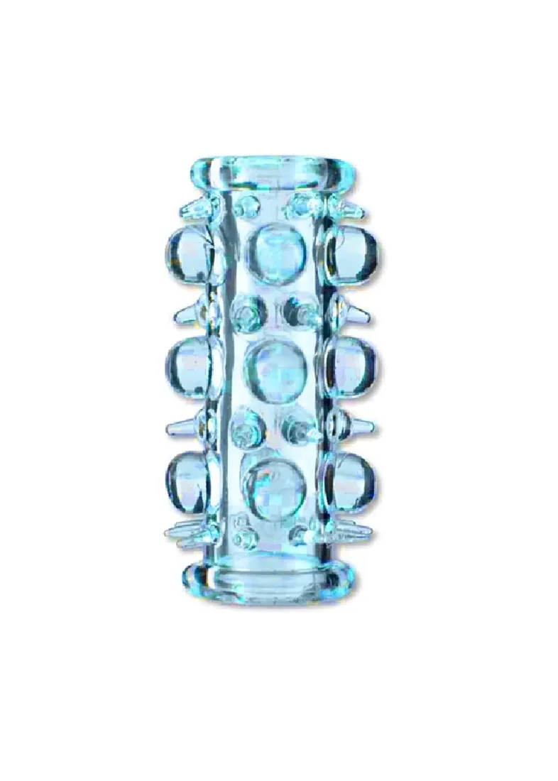 boss-series-stretchy-sleeve-blue-stymulujaca-nakladka-na-penisa-z-wypustkam-stan-nowy