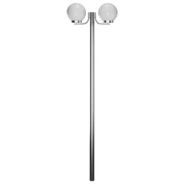 nowoczesna-latarnia-ogrodowa-220-cm-biala-stal-nierdzewna-2-kule-25-cm