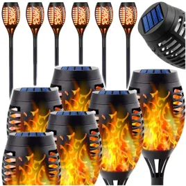 lampa-solarna-ogrodowa-pochodnia-led-zestaw-6szt