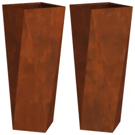 donica-2-pcs-rdzawy-30-x-30-x-75-cm