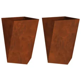 donica-2-pcs-rdzawy-50-x-50-x-75-cm