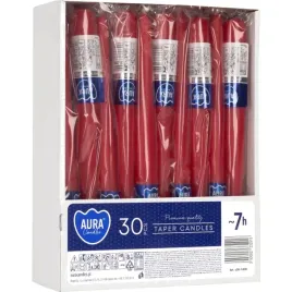 swieca-stolowa-stozek-bispol-7h-245cm-s30-1-30-czerwona-30szt