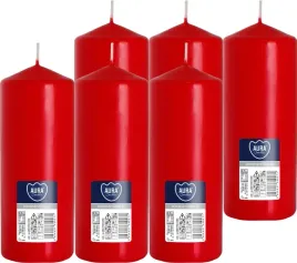 swieca-walec-bispol-48h-15cm-sw60-150-czerwona-6szt