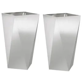 donica-2-pcs-srebrny-40-x-40-x-75-cm-stal-nierdzewna