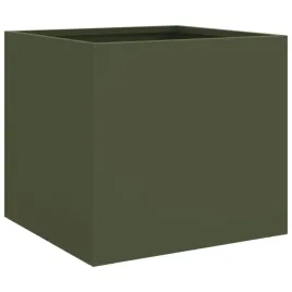 donica-dekoracyjna-stalowa-32x30x29-cm-oliwkowa-zielen