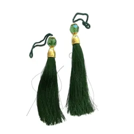 chwost-z-koralikiem-zlotym-zielony-12-cm