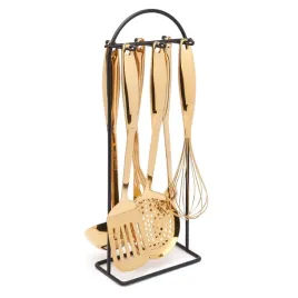 zestaw-przyborow-kuchennych-starke-pro-ultime-gold-zlote-7-elementow