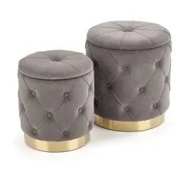 szare-pikowane-pufy-w-komplecie-otwierane-styl-glam