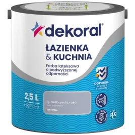 dekoral-lazienkaandkuchnia-25l-srebrzysta-rosa