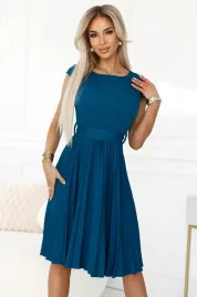 lila-klasyczna-plisowana-sukienka-z-krotkim-rekawkiem-kolor-morski