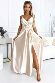 juliet-elegancka-dluga-satynowa-suknia-z-dekoltem-bezowa