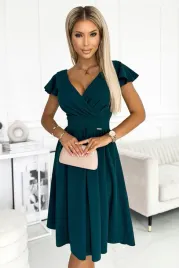 matilde-sukienka-z-dekoltem-i-krotkim-rekawkiem-zielen-butelkowa