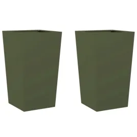 donica-ogrodowa-stalowa-45x45x75cm-oliwkowa-zielen