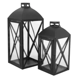 lampiony-latarnie-ozdobne-29-38-cm-latarenki-metalowe-czarne-zestaw-2-szt