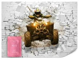 fototapeta-mlodziezowa-quad-sport-biala-cegla-mur-3d-abstrakcja-500x350
