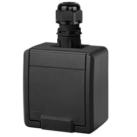 aquant-2k-gniazdo-pojedyncze-n-t-ip65-antracyt-5041-67