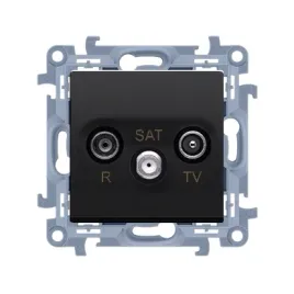 simon-10-gniazdo-r-tv-sat-przelotowe-czarny-mat